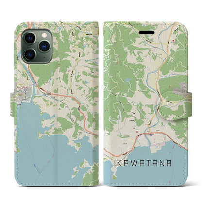 【川棚（長崎県）】地図柄iPhoneケース（手帳タイプ）