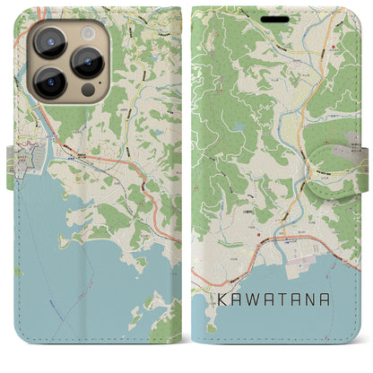 【川棚（長崎県）】地図柄iPhoneケース（手帳タイプ）