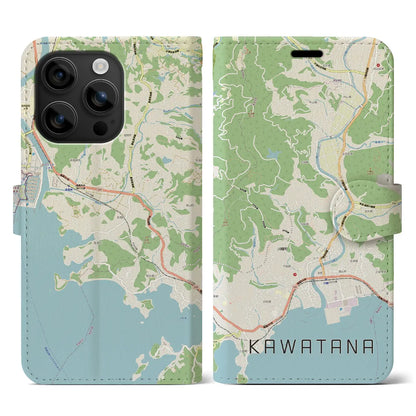 【川棚（長崎県）】地図柄iPhoneケース（手帳タイプ）