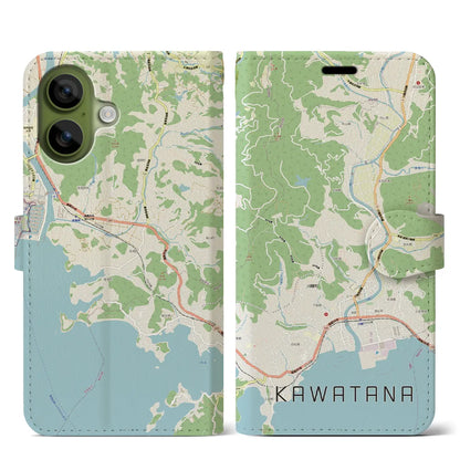 【川棚（長崎県）】地図柄iPhoneケース（手帳タイプ）