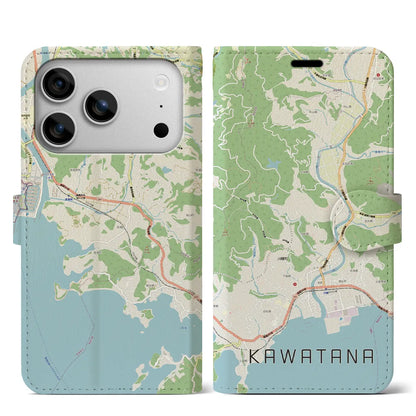 【川棚（長崎県）】地図柄iPhoneケース（手帳タイプ）