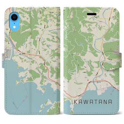 【川棚（長崎県）】地図柄iPhoneケース（手帳タイプ）