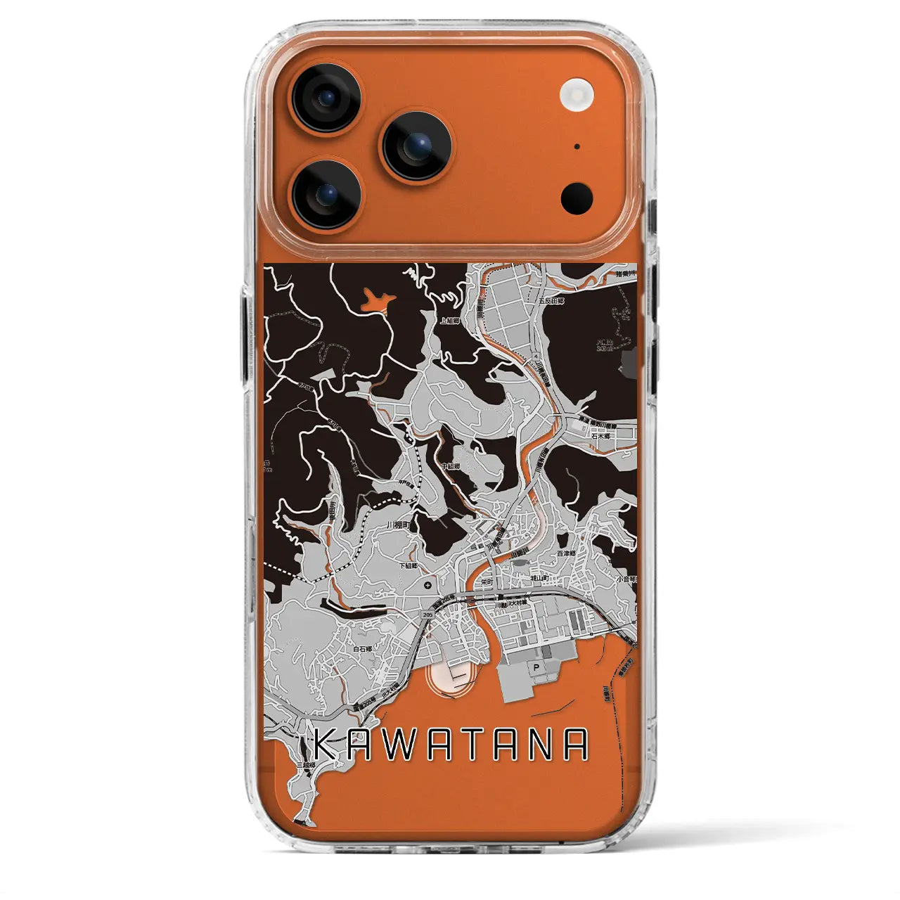 【川棚（長崎県）】地図柄iPhoneケース（MagSafeタイプ）