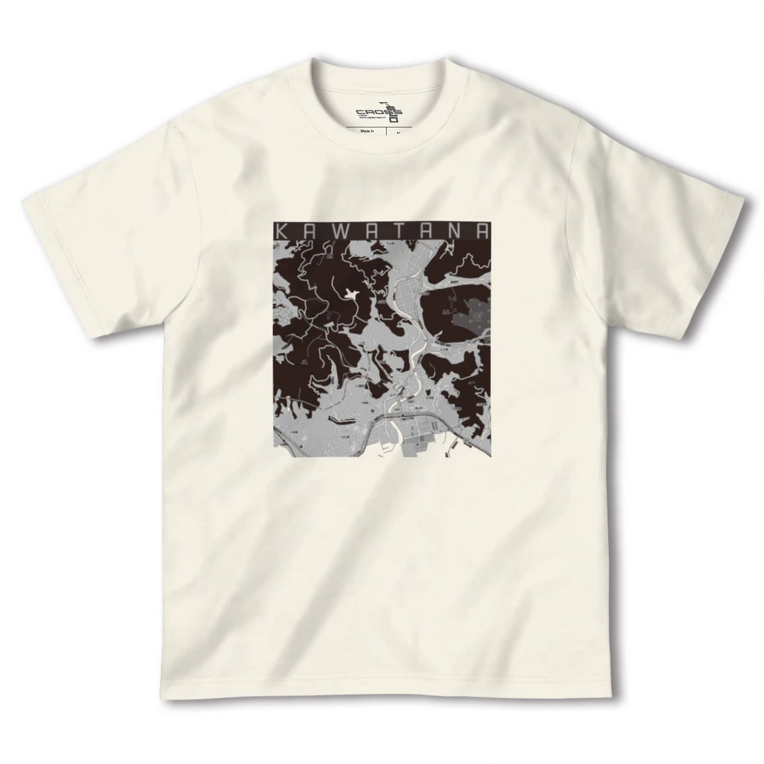 【川棚(長崎県)】地図柄ヘビーウェイトTシャツ