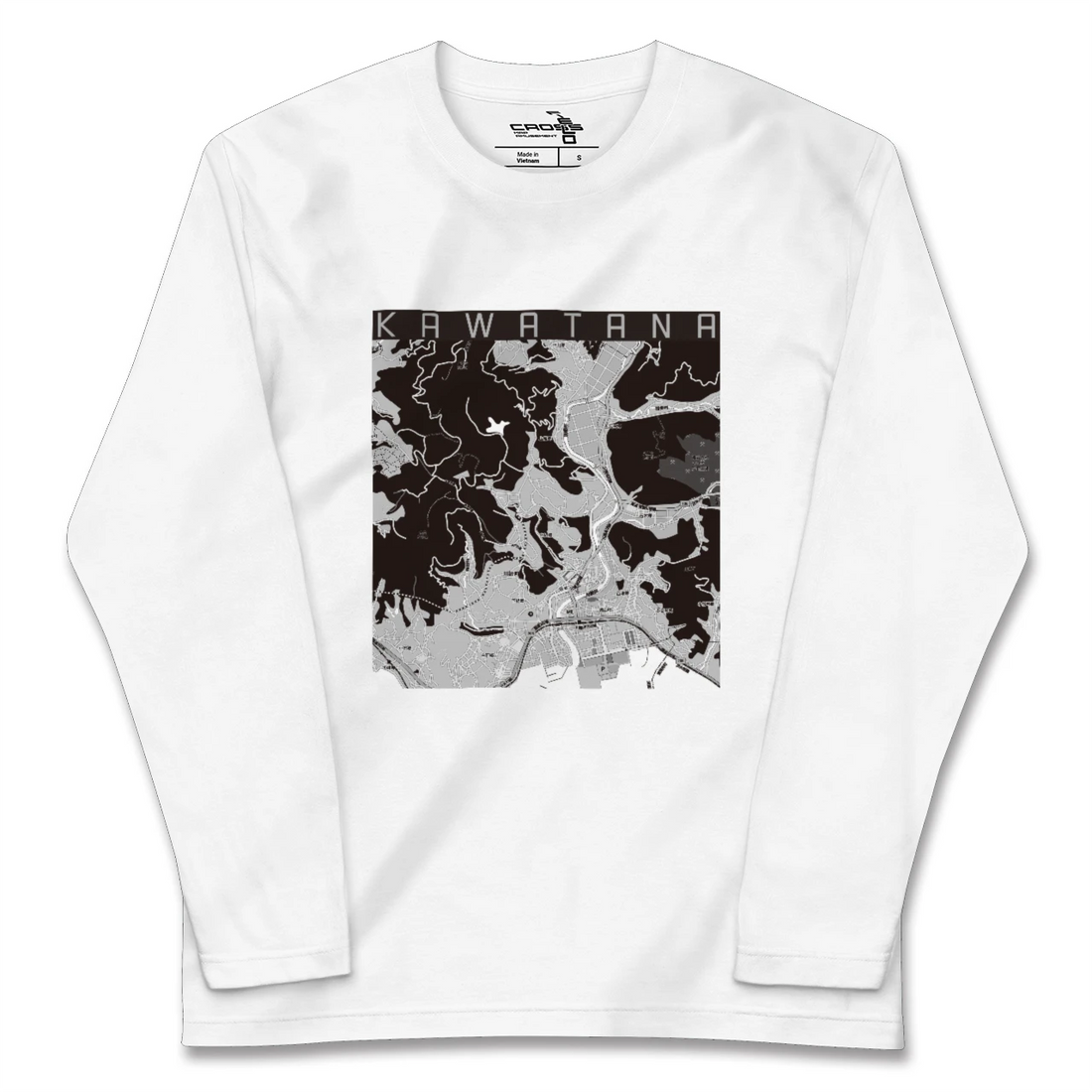 【川棚(長崎県)】地図柄ロングスリーブTシャツ