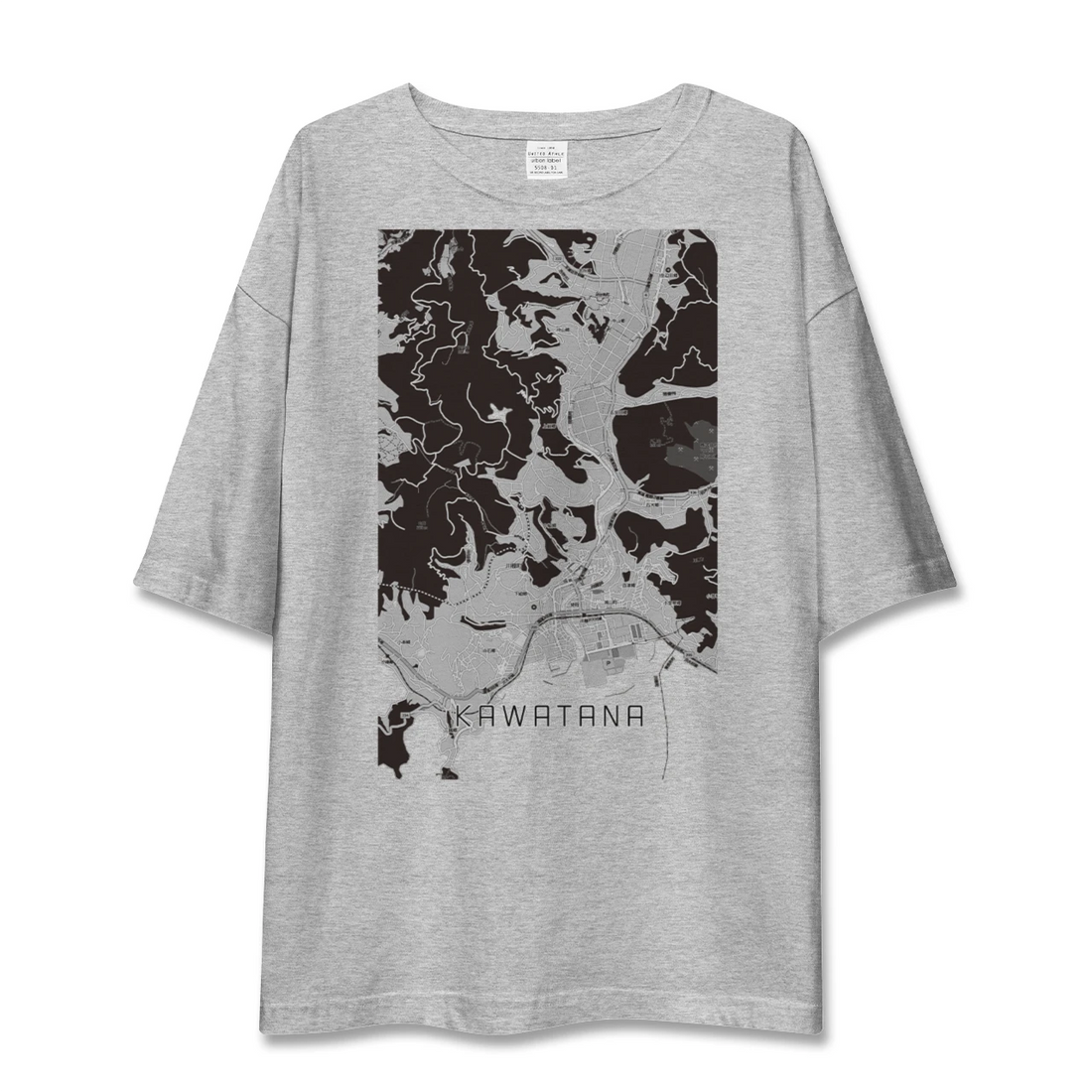 【川棚（長崎県）】地図柄ビッグシルエットTシャツ