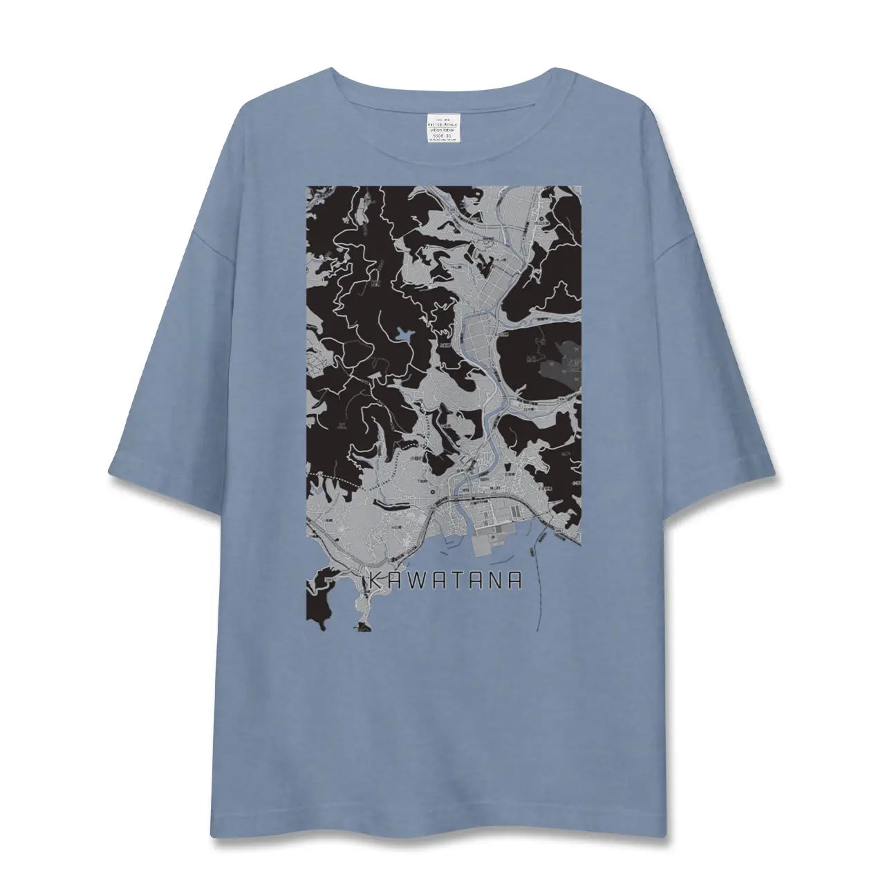 【川棚（長崎県）】地図柄ビッグシルエットTシャツ