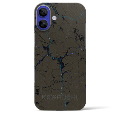 【川内（福島県）】地図柄iPhoneケース（バックカバータイプ）