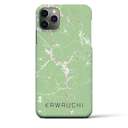 【川内（福島県）】地図柄iPhoneケース（バックカバータイプ）