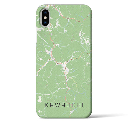 【川内（福島県）】地図柄iPhoneケース（バックカバータイプ）