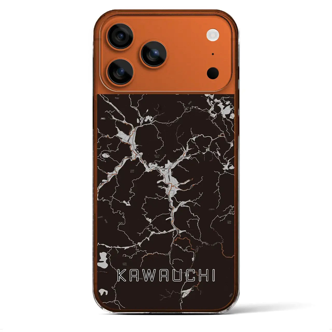 【川内（福島県）】地図柄iPhoneケース（クリアタイプ）