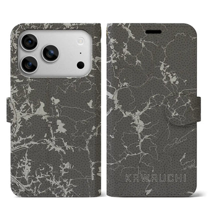 【川内（福島県）】地図柄iPhoneケース（手帳タイプ）