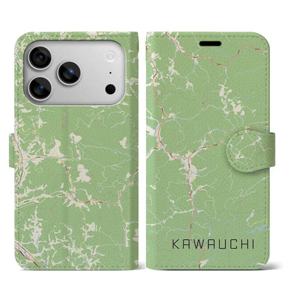 【川内（福島県）】地図柄iPhoneケース（手帳タイプ）