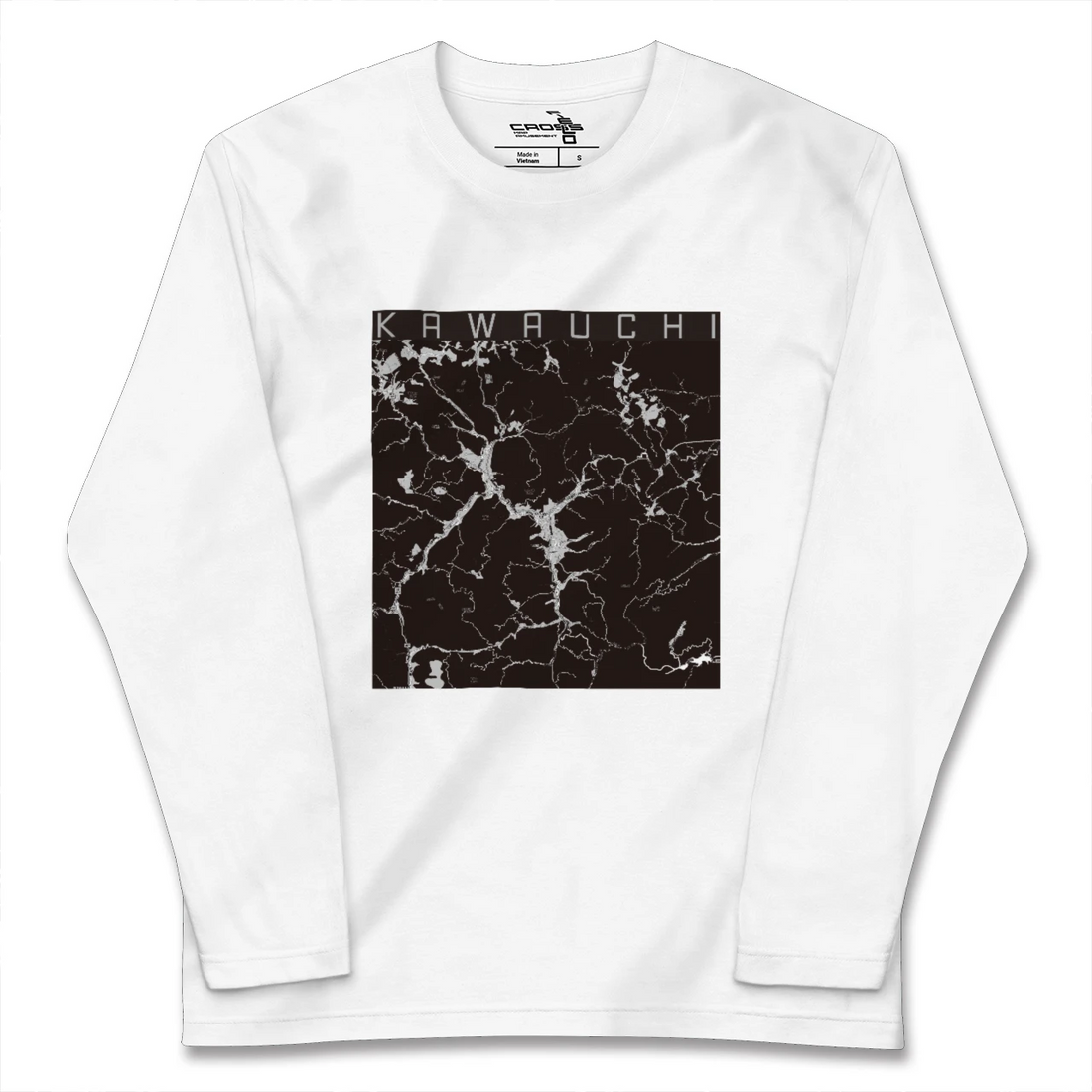 【川内(福島県)】地図柄ロングスリーブTシャツ