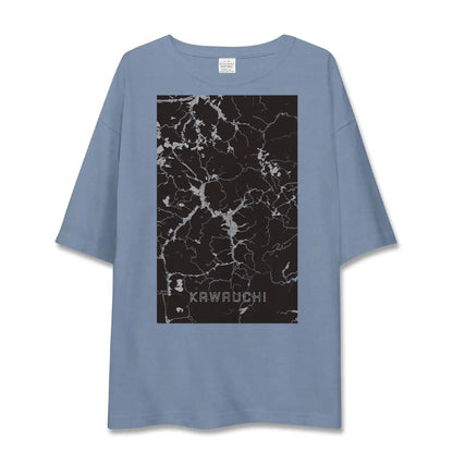 【川内（福島県）】地図柄ビッグシルエットTシャツ