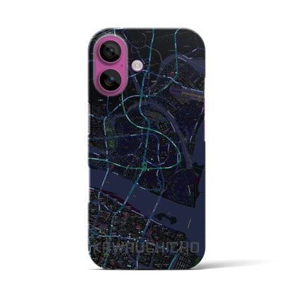 【川内町（徳島県）】地図柄iPhoneケース（バックカバータイプ）