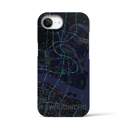 【川内町（徳島県）】地図柄iPhoneケース（バックカバータイプ）