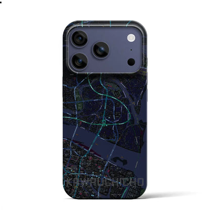 【川内町（徳島県）】地図柄iPhoneケース（バックカバータイプ）