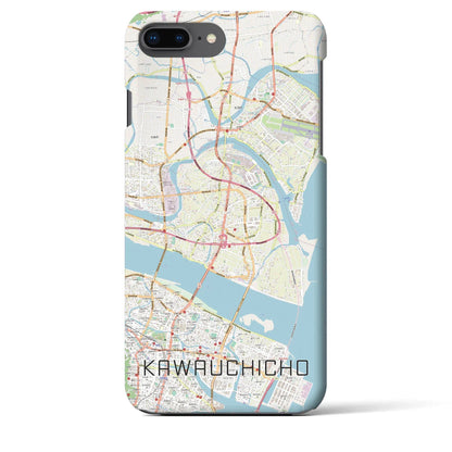 【川内町（徳島県）】地図柄iPhoneケース（バックカバータイプ）