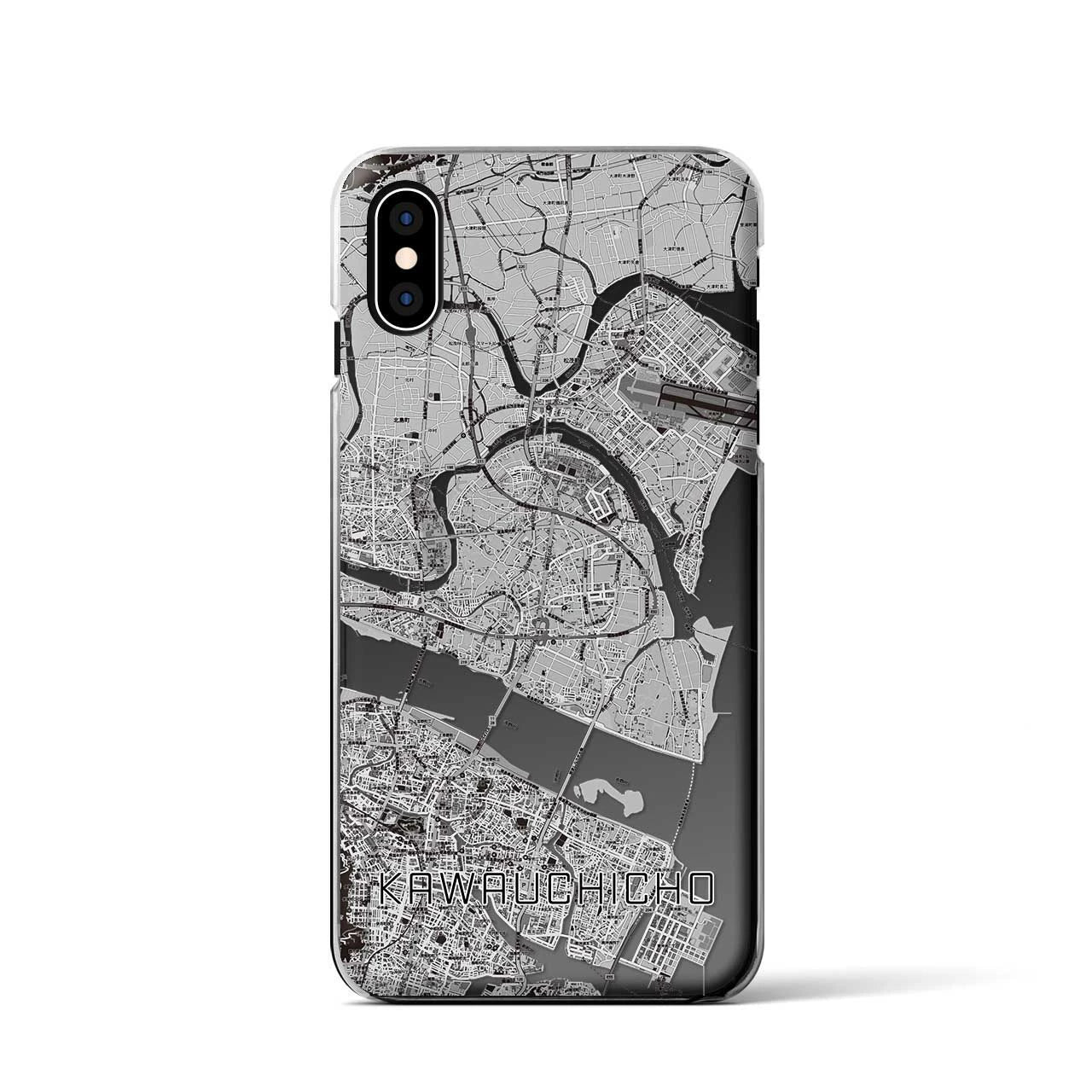 【川内町（徳島県）】地図柄iPhoneケース（クリアタイプ）