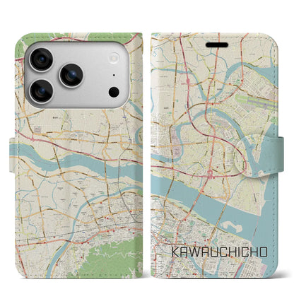 【川内町（徳島県）】地図柄iPhoneケース（手帳タイプ）