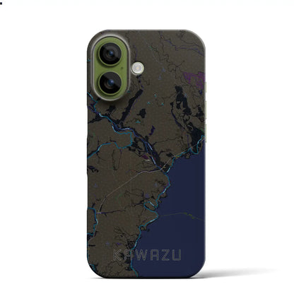 【河津（静岡県）】地図柄iPhoneケース（バックカバータイプ）