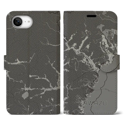 【河津（静岡県）】地図柄iPhoneケース（手帳タイプ）