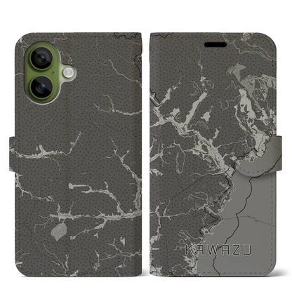 【河津（静岡県）】地図柄iPhoneケース（手帳タイプ）