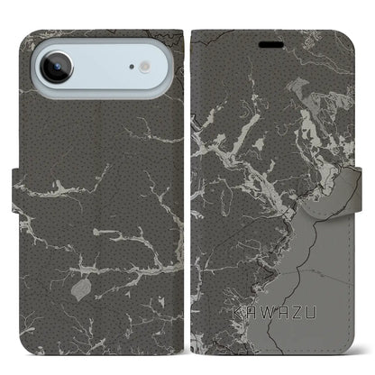 【河津（静岡県）】地図柄iPhoneケース（手帳タイプ）