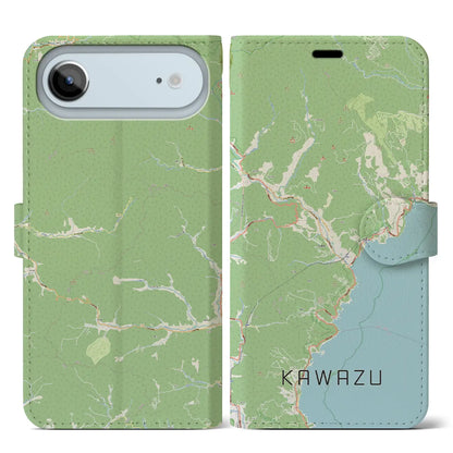 【河津（静岡県）】地図柄iPhoneケース（手帳タイプ）