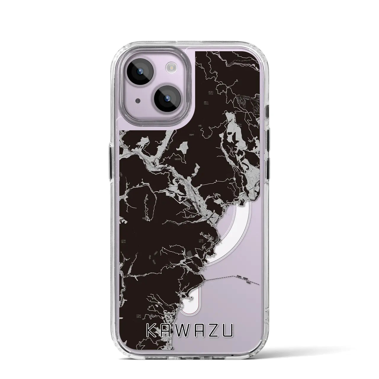 【河津（静岡県）】地図柄iPhoneケース（MagSafeタイプ）