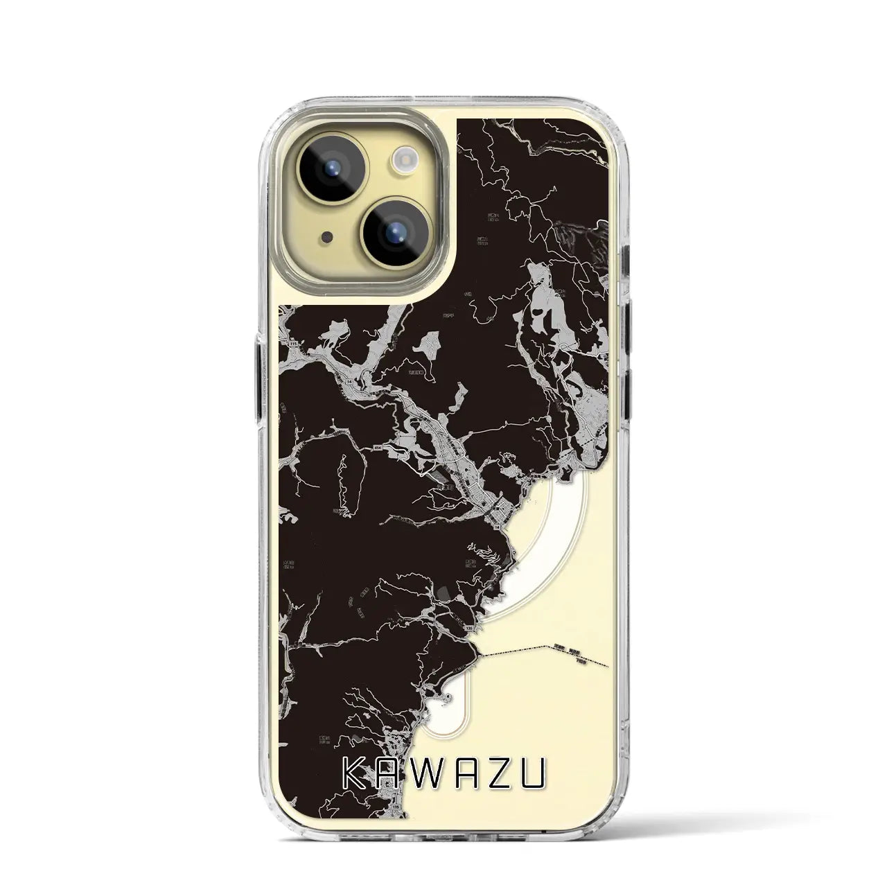 【河津（静岡県）】地図柄iPhoneケース（MagSafeタイプ）