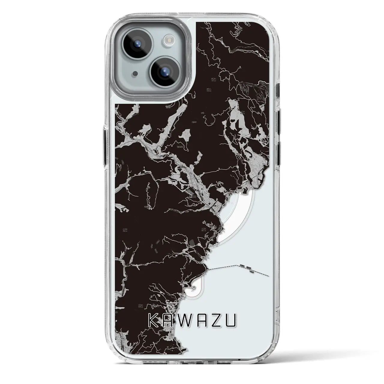 【河津（静岡県）】地図柄iPhoneケース（MagSafeタイプ）