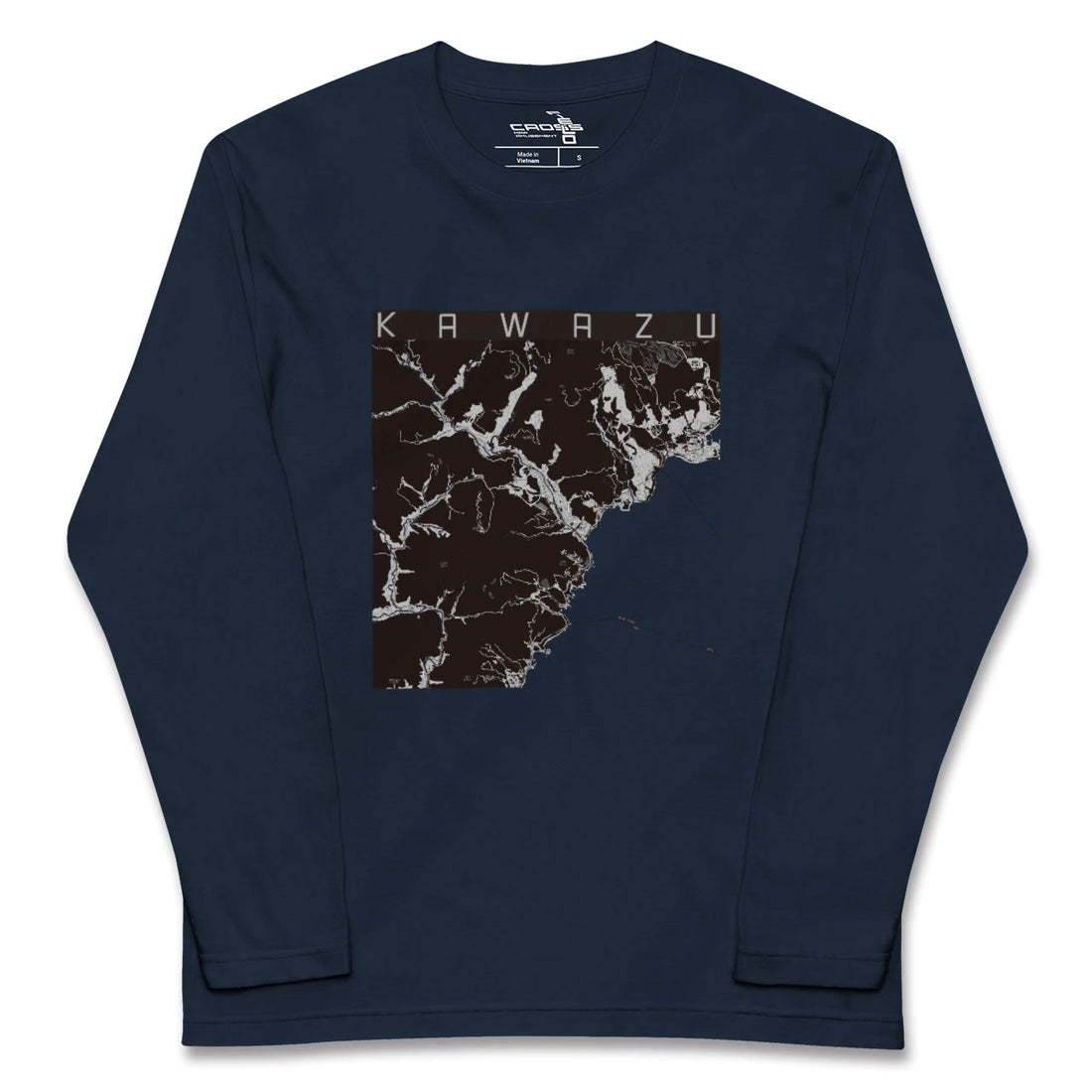 【河津(静岡県)】地図柄ロングスリーブTシャツ