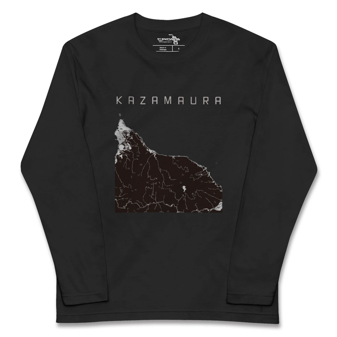 【風間浦(青森県)】地図柄ロングスリーブTシャツ