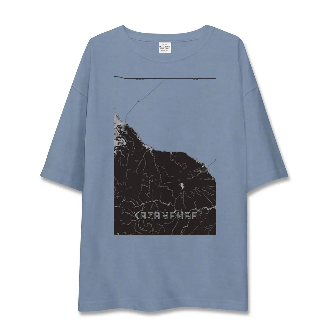 【風間浦（青森県）】地図柄ビッグシルエットTシャツ