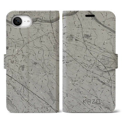 【加須（埼玉県）】地図柄iPhoneケース（手帳タイプ）