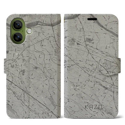 【加須（埼玉県）】地図柄iPhoneケース（手帳タイプ）