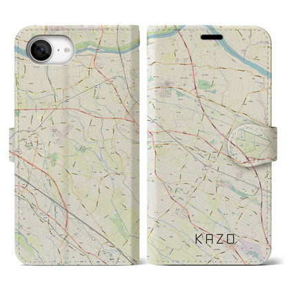 【加須（埼玉県）】地図柄iPhoneケース（手帳タイプ）