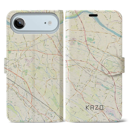 【加須（埼玉県）】地図柄iPhoneケース（手帳タイプ）