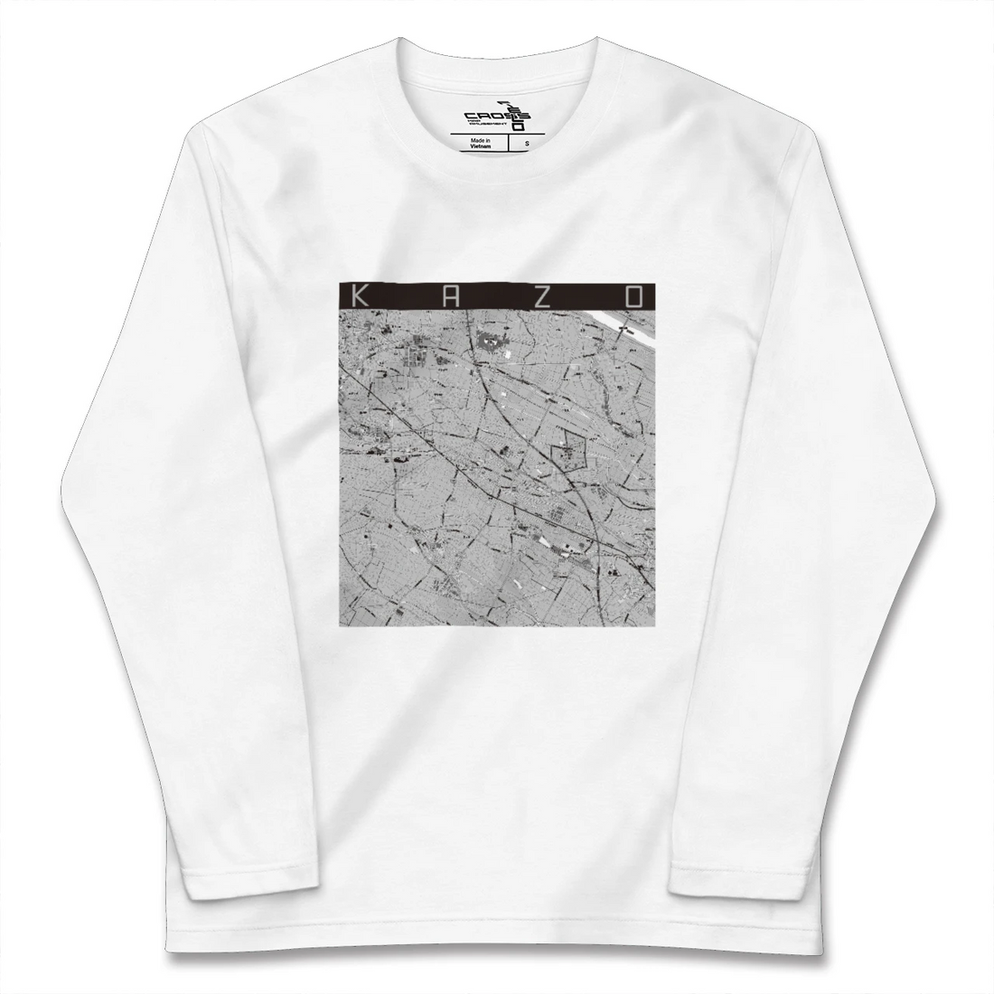 【加須(埼玉県)】地図柄ロングスリーブTシャツ