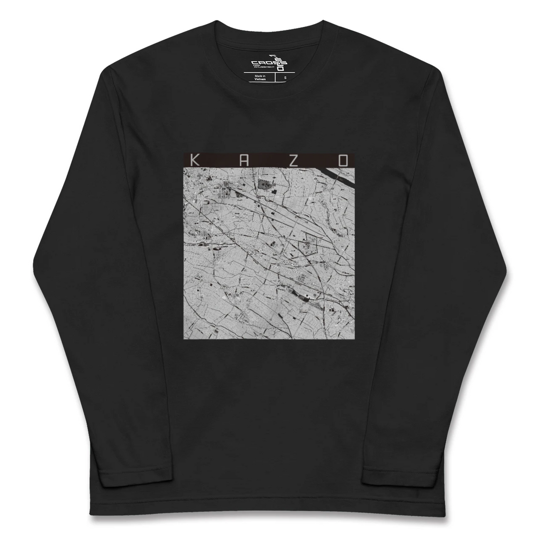 【加須（埼玉県）】地図柄ロングスリーブTシャツ