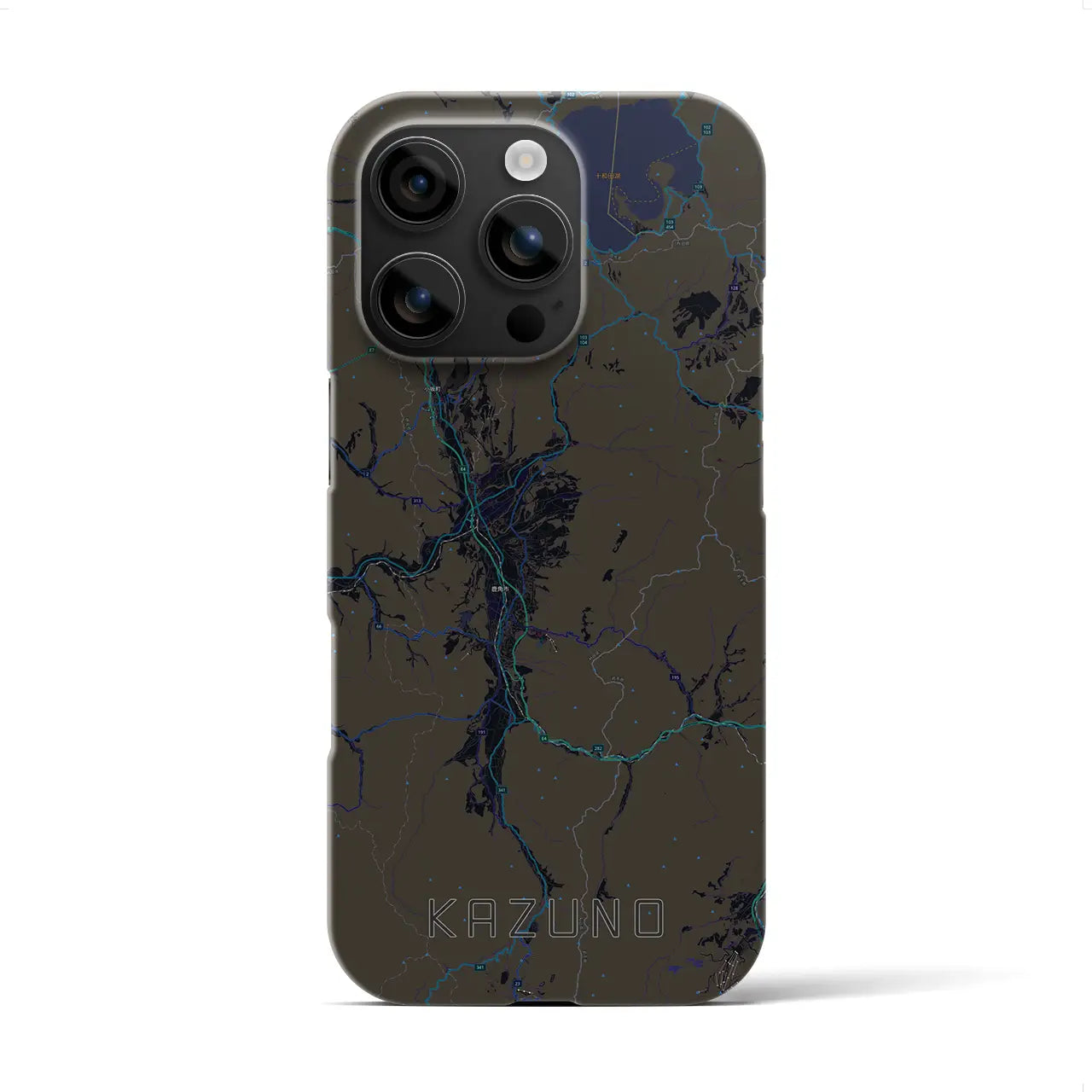 【鹿角（秋田県）】地図柄iPhoneケース（バックカバータイプ）