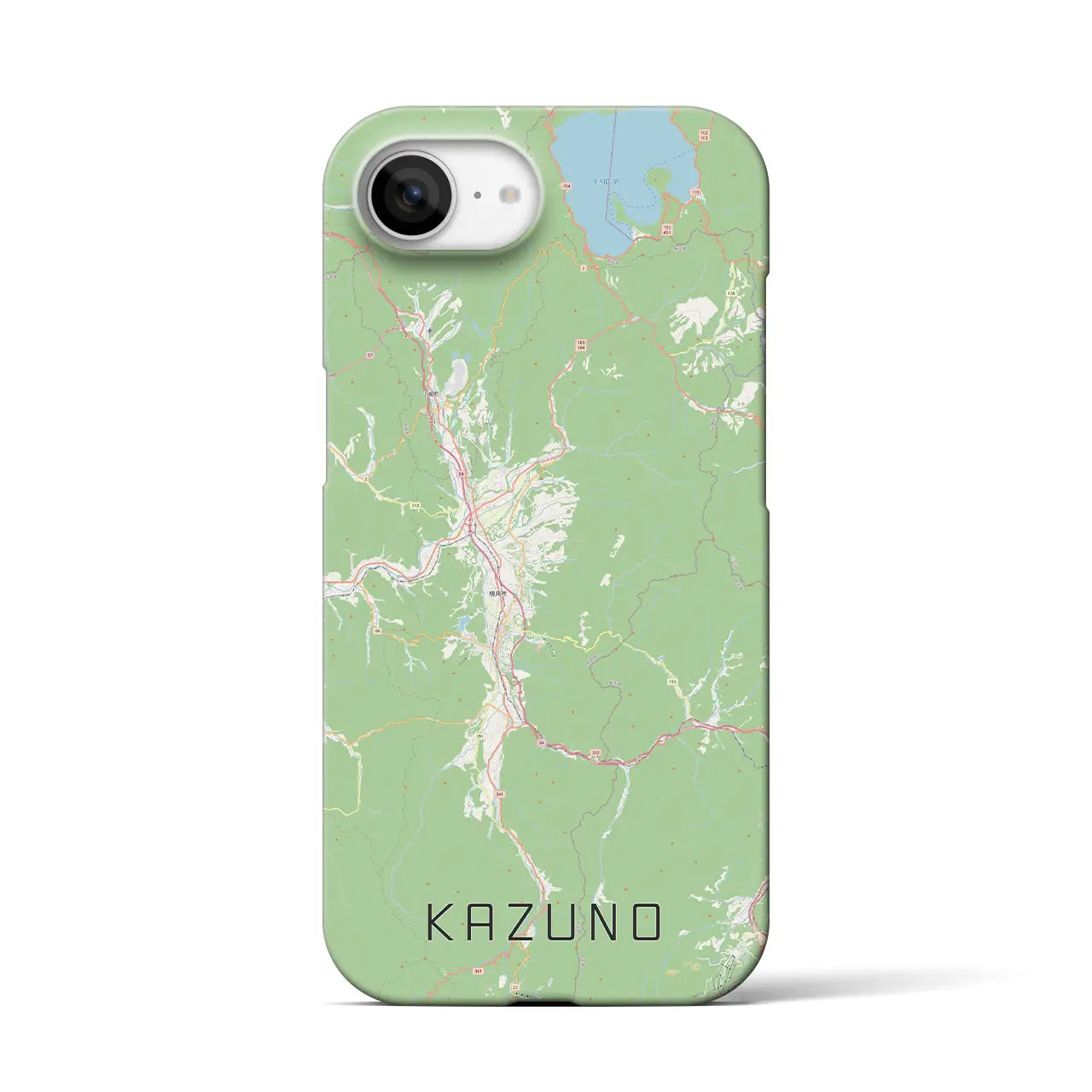 【鹿角（秋田県）】地図柄iPhoneケース（バックカバータイプ）