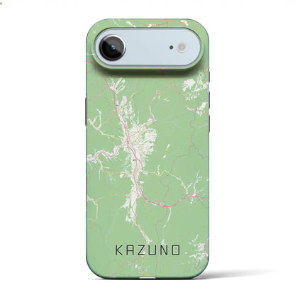 【鹿角（秋田県）】地図柄iPhoneケース（バックカバータイプ）