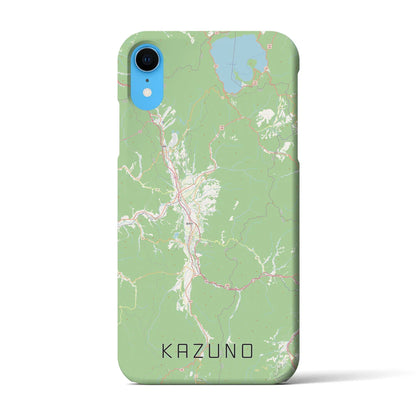 【鹿角（秋田県）】地図柄iPhoneケース（バックカバータイプ）