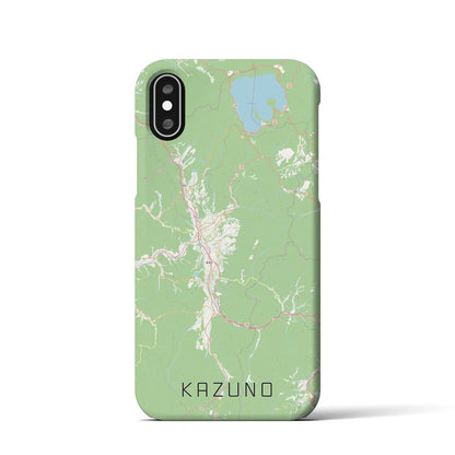 【鹿角（秋田県）】地図柄iPhoneケース（バックカバータイプ）