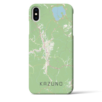 【鹿角（秋田県）】地図柄iPhoneケース（バックカバータイプ）