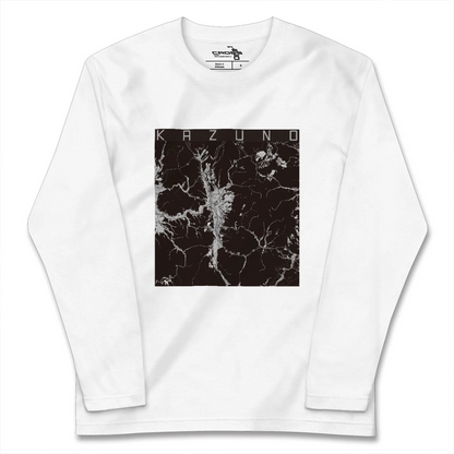 【鹿角（秋田県）】地図柄ロングスリーブTシャツ