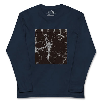 【鹿角（秋田県）】地図柄ロングスリーブTシャツ